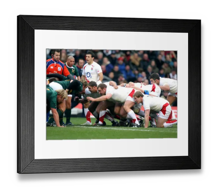 Framed Print : Tim Payne, Lee Mears & Tom Rees In Scrum Framed Print : Tim Payne, Lee Mears & Tom Rees In Scrum