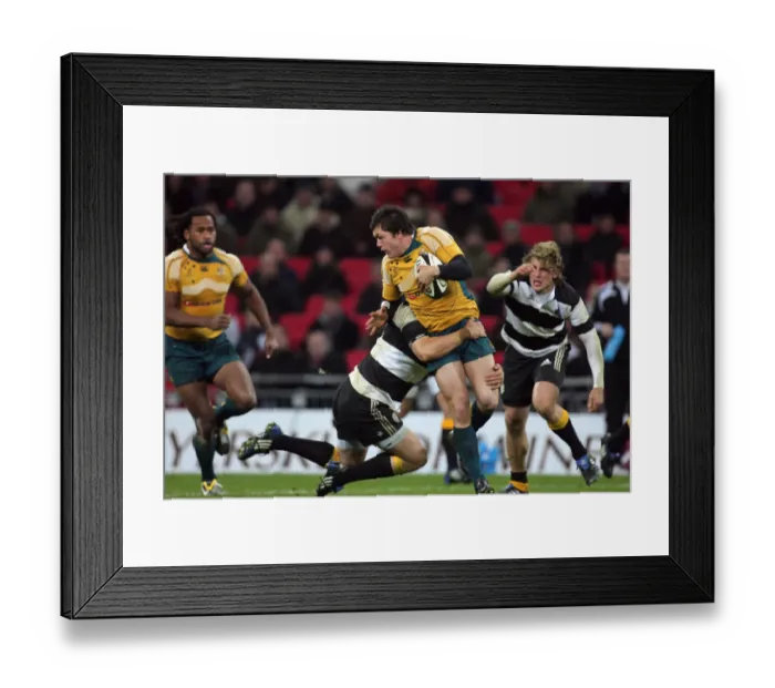 Framed Print : Adam Ashley-Cooper, Dev Villiers & Francois Steyn
