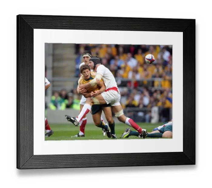 Framed Print : Steve Borthwick & Luke Burgess