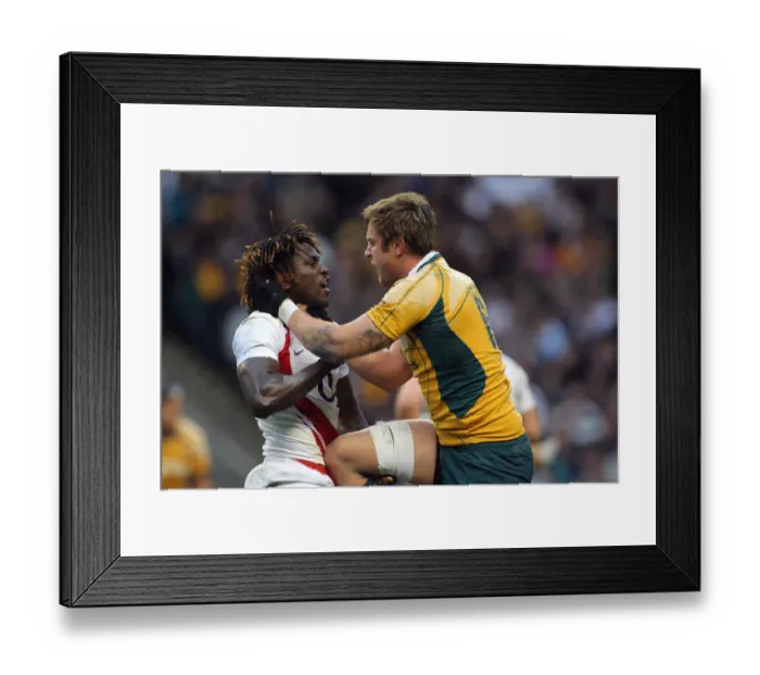 Framed Print : Paul Sackey & Hugh Mcmeniman Fight Framed Print : Paul Sackey & Hugh Mcmeniman Fight