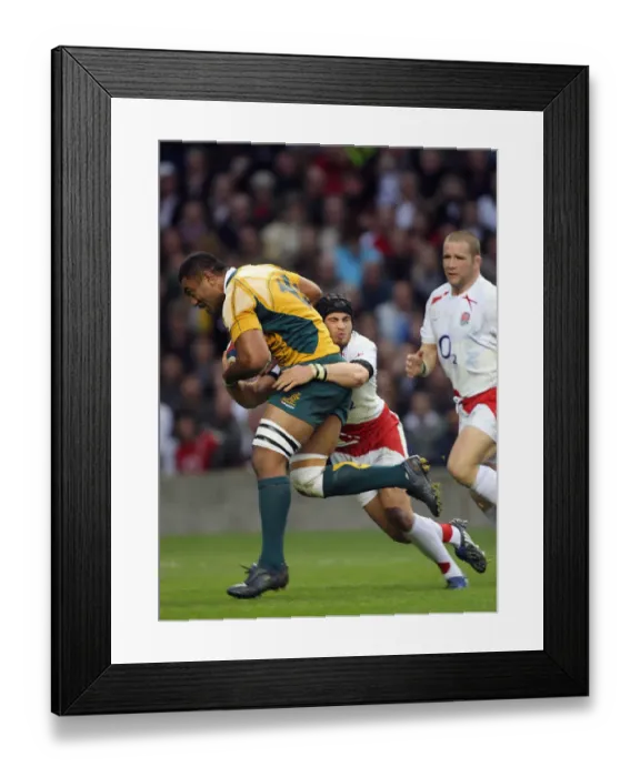 Framed Print : Danny Cipriani & Wycliff Palu Framed Print : Danny Cipriani & Wycliff Palu