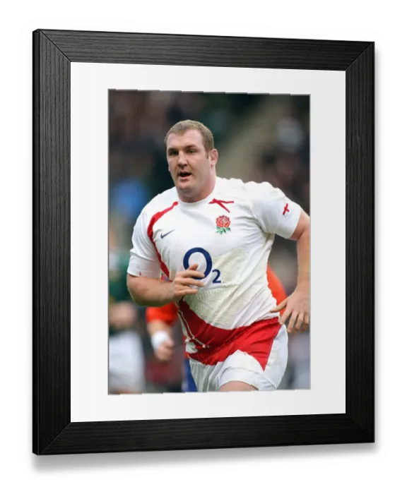 Framed Print : Tim Payne England and London Wasps Rugby Union England V South Africa Framed Print : Tim Payne England and London Wasps Rugby Union England V South Africa