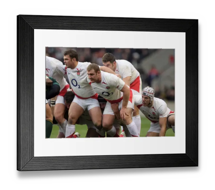 Framed Print : Tim Payne, Lee Mears & Tom Rees In Scrum Framed Print : Tim Payne, Lee Mears & Tom Rees In Scrum