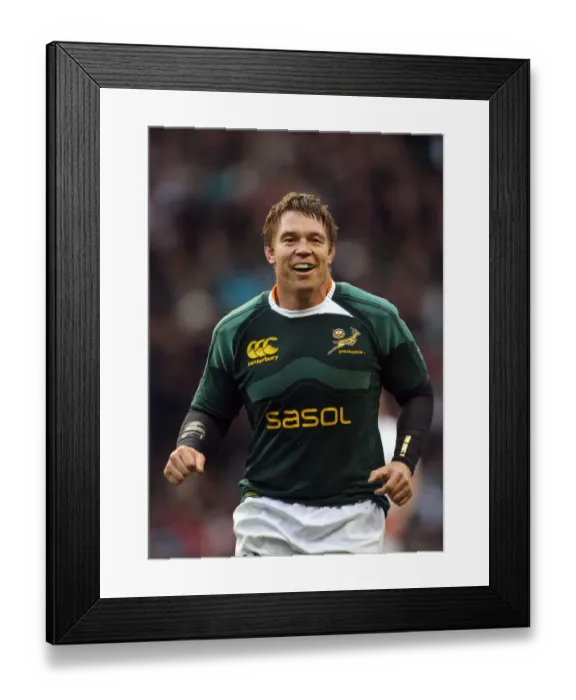 Framed Print : John Smit South Africa Rugby Union England V South Africa Framed Print : John Smit South Africa Rugby Union England V South Africa