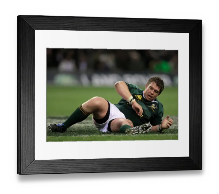 Framed Print : John Smit South Africa Rugby Union England V South Africa Framed Print : John Smit South Africa Rugby Union England V South Africa