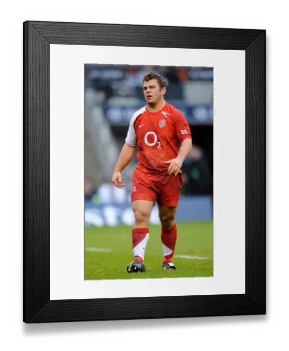 Framed Print : Lee Mears England and Bath Rugby Union England V Pacific Islanders Twickenham