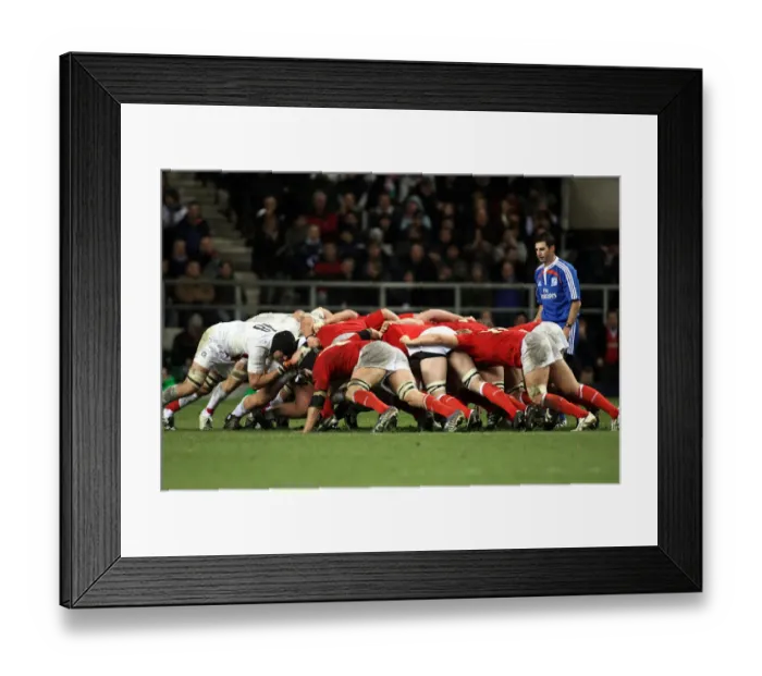 Framed Print : Scrum England V Wales England V Wales Twickenham, London, England 02 February 2008 Date Framed Print : Scrum England V Wales England V Wales Twickenham, London, England 02 February 2008 Date