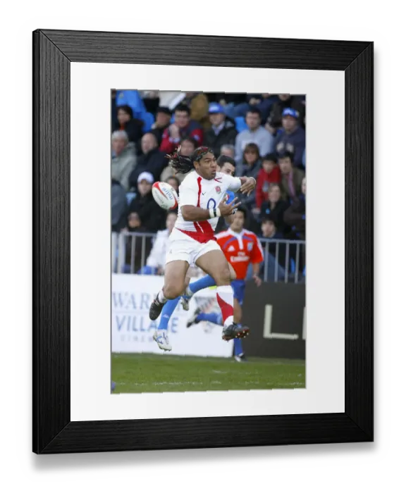Framed Print : Lesley Vainikolo Spills The Ball Framed Print : Lesley Vainikolo Spills The Ball