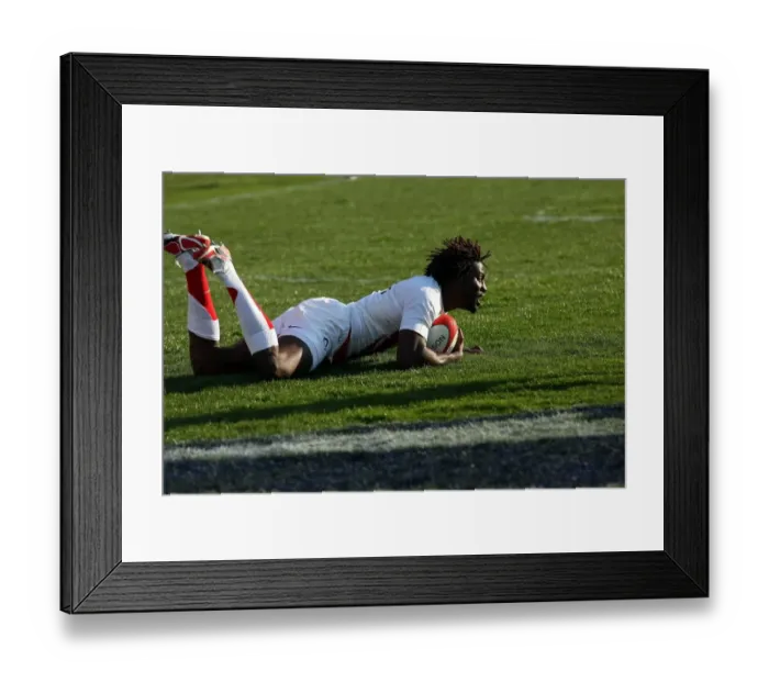 Framed Print : Paul Sackey Scores Framed Print : Paul Sackey Scores