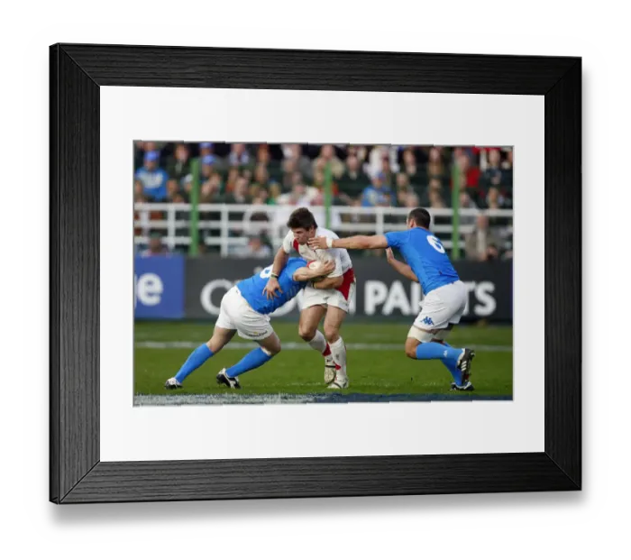 Framed Print : Michael Lipman, Sergio Parisse & Josh Sole Framed Print : Michael Lipman, Sergio Parisse & Josh Sole