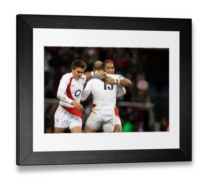Framed Print : Lesley Vainikolo & Mike Tindall Framed Print : Lesley Vainikolo & Mike Tindall