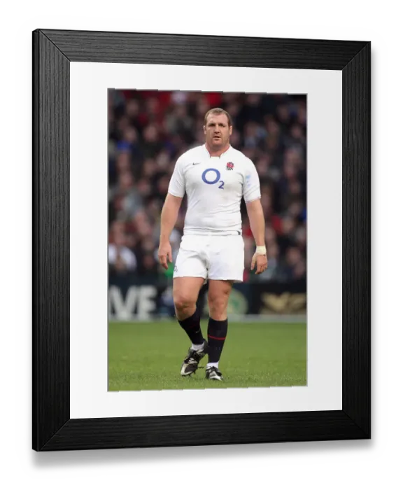 Framed Print : Tim Payne England and London Wasps Rugby Union England V New Zealand