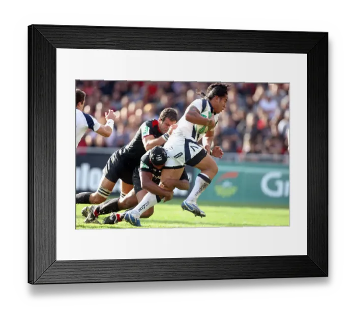 Framed Print : Andy Tuilagi & Thierry Dusautoir Framed Print : Andy Tuilagi & Thierry Dusautoir
