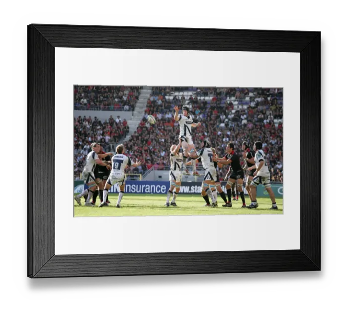 Framed Print : James Gaskell Wins Line Out Framed Print : James Gaskell Wins Line Out