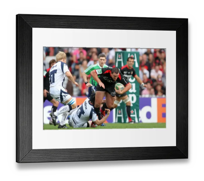 Framed Print : Louis Picamoles & James Gaskell Framed Print : Louis Picamoles & James Gaskell