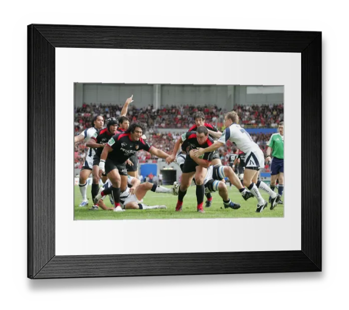 Framed Print : Louis Picamoles & Dwayne Peel Framed Print : Louis Picamoles & Dwayne Peel