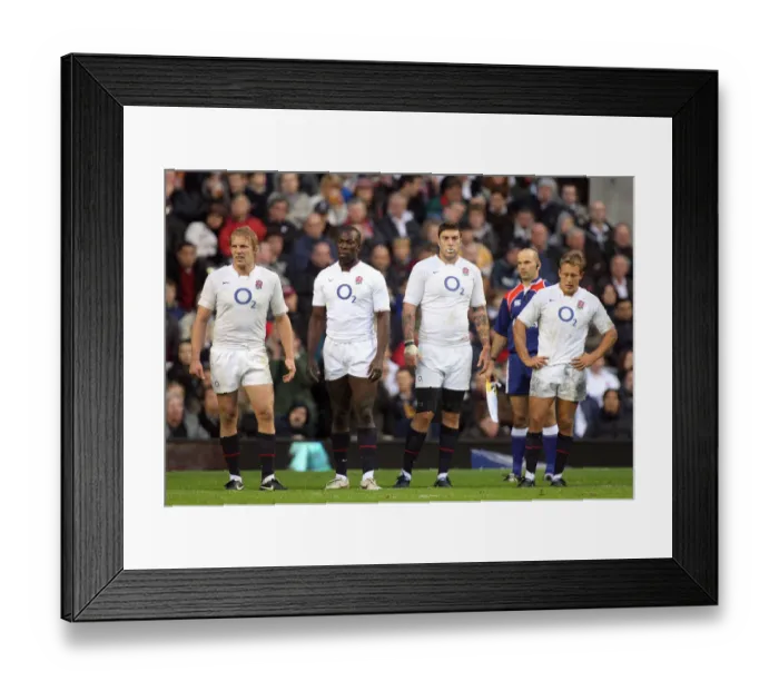 Framed Print : Jonny Wilkinson & Dejected Team Framed Print : Jonny Wilkinson & Dejected Team