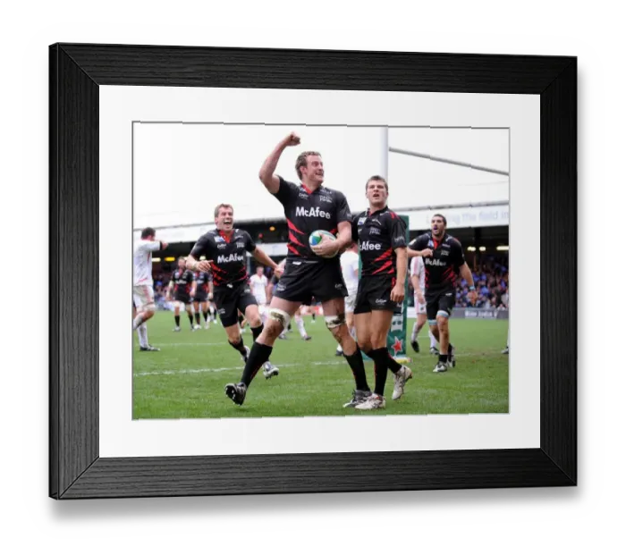 Framed Print : Donnacha Ryan Celebrates Try Framed Print : Donnacha Ryan Celebrates Try