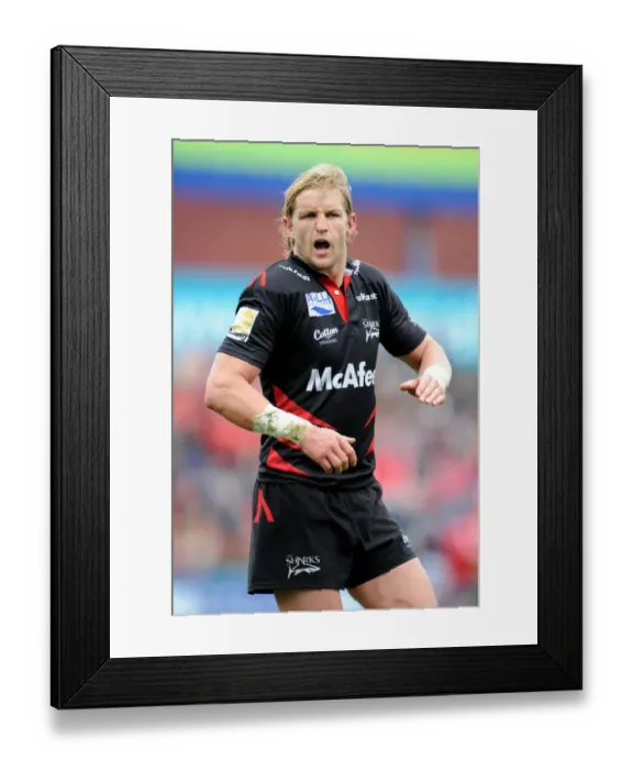 Framed Print : Rudi Keil Sale Sharks Rugby Union Sale Sharks V Munster Edgeley Park Framed Print : Rudi Keil Sale Sharks Rugby Union Sale Sharks V Munster Edgeley Park