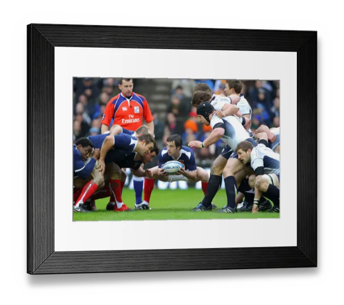 Framed Print : Morgan Parra Places Ball In Scrum Framed Print : Morgan Parra Places Ball In Scrum