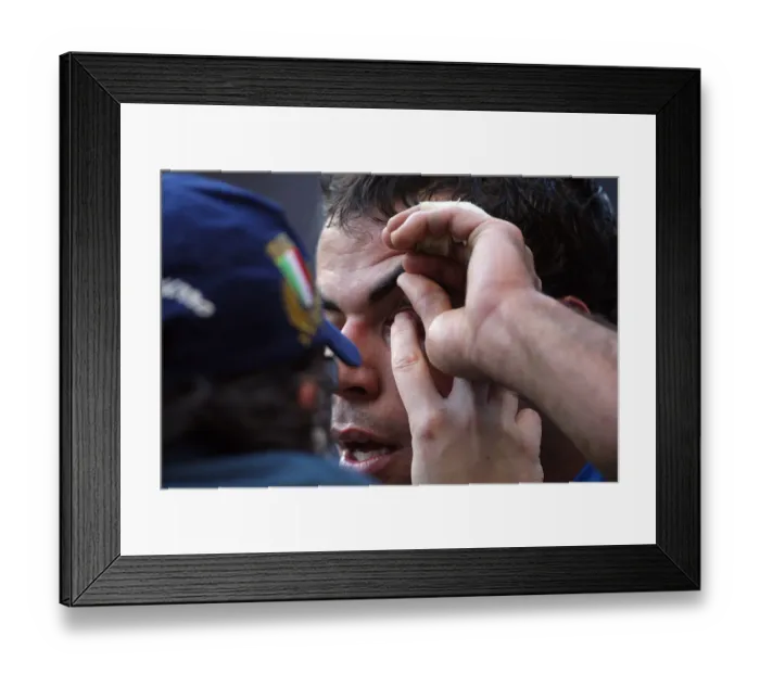 Framed Print : Andrea Masi & Physio Framed Print : Andrea Masi & Physio