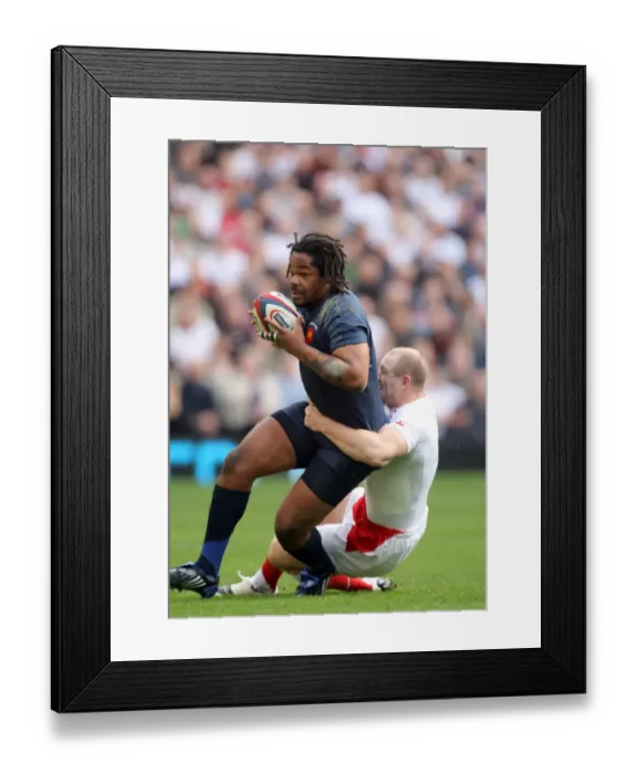 Framed Print : Mathieu Bastareaud & Mike Tindall Framed Print : Mathieu Bastareaud & Mike Tindall