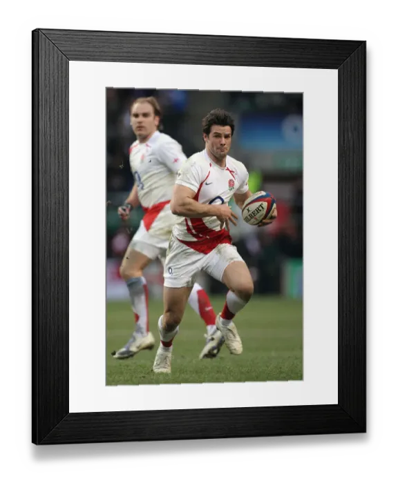 Framed Print : Ben Foden England and Northampton Saints Rugby Union England V Italy Framed Print : Ben Foden England and Northampton Saints Rugby Union England V Italy