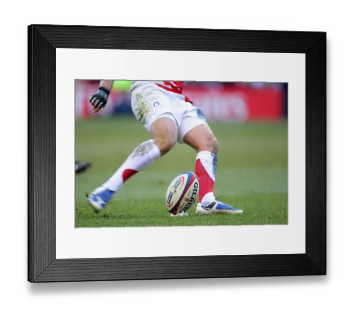 Framed Print : Penalty Kick & Rugby Ball Framed Print : Penalty Kick & Rugby Ball