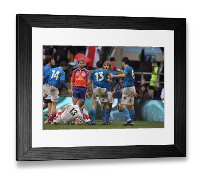 Framed Print : Mirco Bergamasco Scores Try Framed Print : Mirco Bergamasco Scores Try