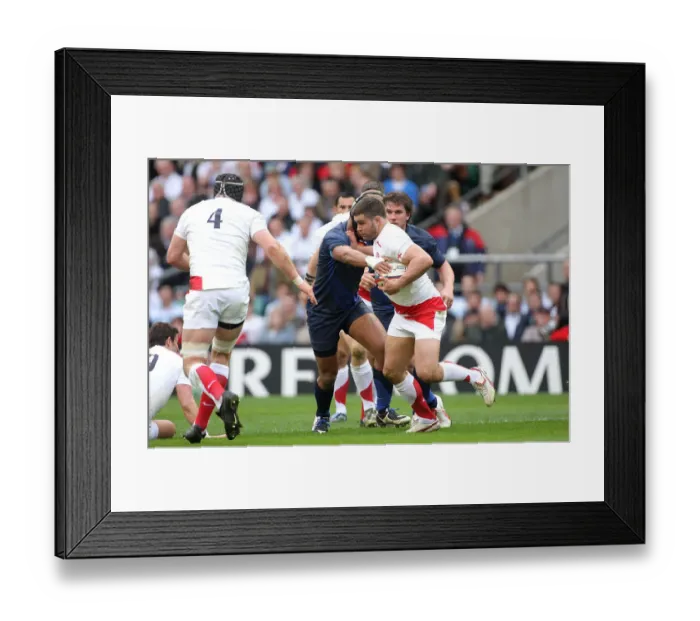 Framed Print : Nick Easter & Thierry Dusautoir Framed Print : Nick Easter & Thierry Dusautoir