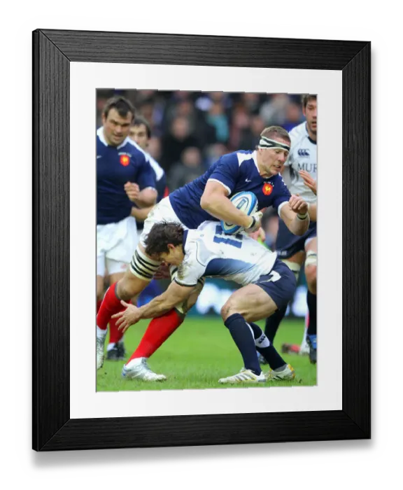 Framed Print : Imanol Harinordoquy & Max Evans Framed Print : Imanol Harinordoquy & Max Evans