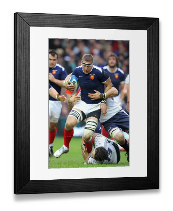 Framed Print : Imanol Harinordoquy & Max Evans
