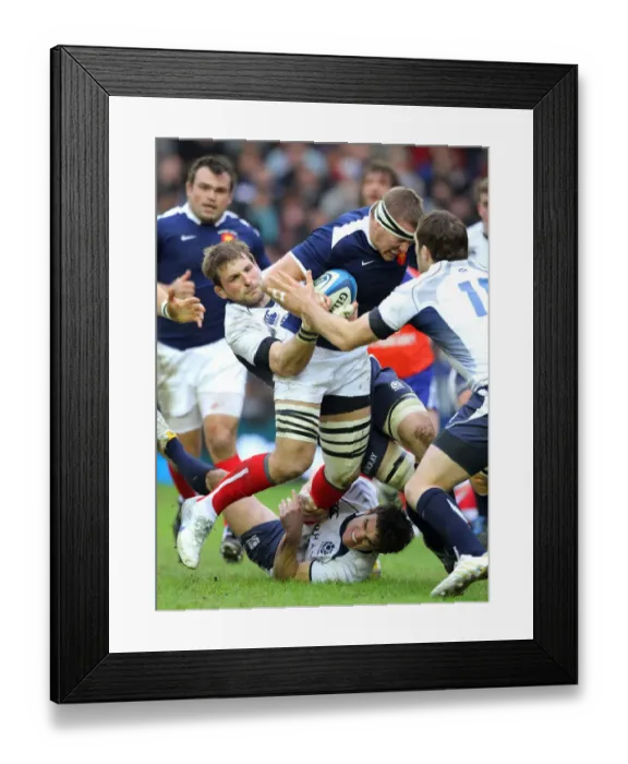 Framed Print : Imanol Harinordoquy, Max Evans & John Barclay