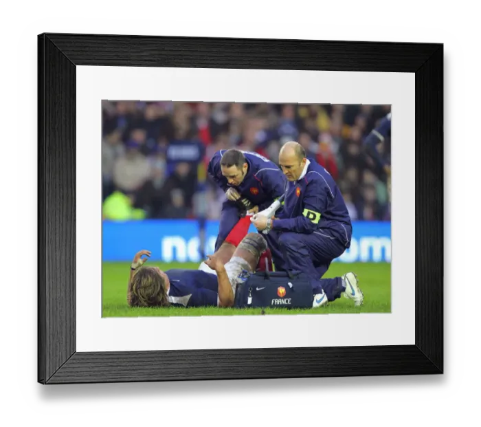 Framed Print : Dimitri Szarzewski Injury Framed Print : Dimitri Szarzewski Injury
