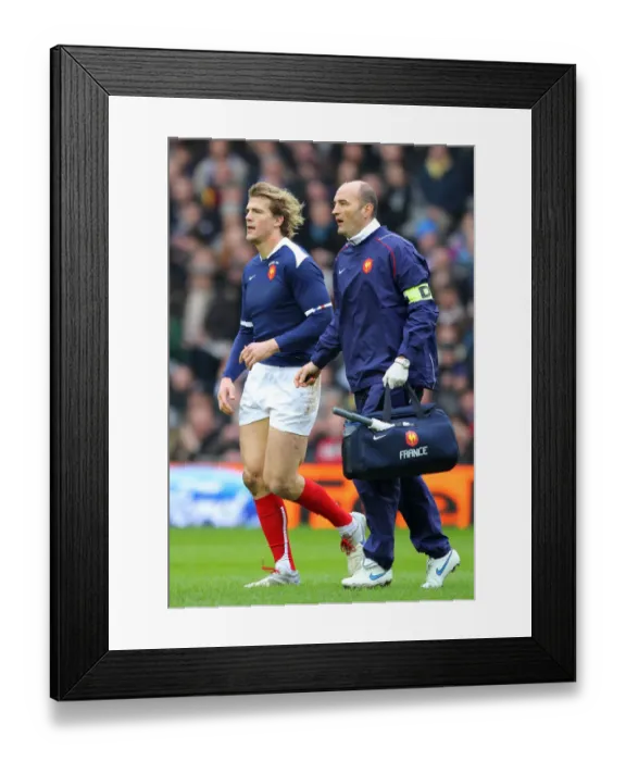 Framed Print : Aurelien Rougerie Injury Framed Print : Aurelien Rougerie Injury