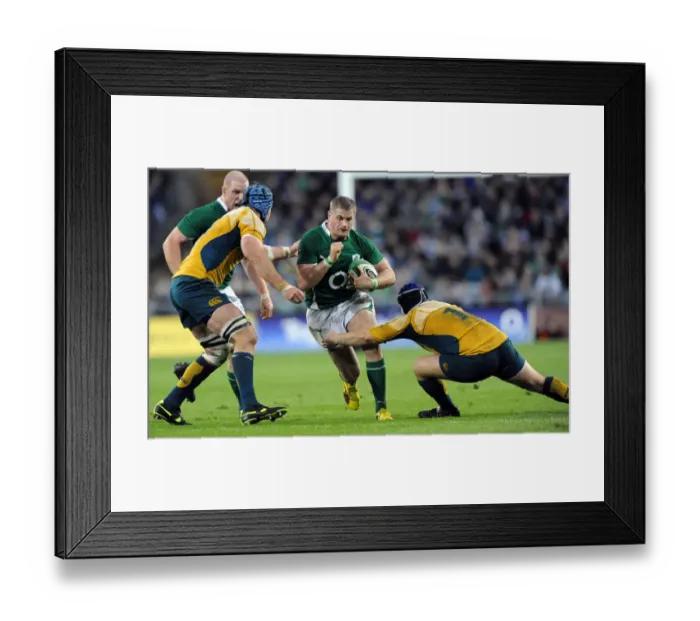 Framed Print : Jamie Heaslip & Benn Robinson Framed Print : Jamie Heaslip & Benn Robinson