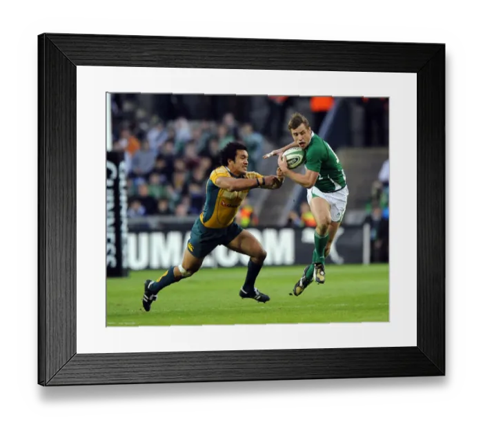 Framed Print : Digby Loane & Tommy Bowe Framed Print : Digby Loane & Tommy Bowe