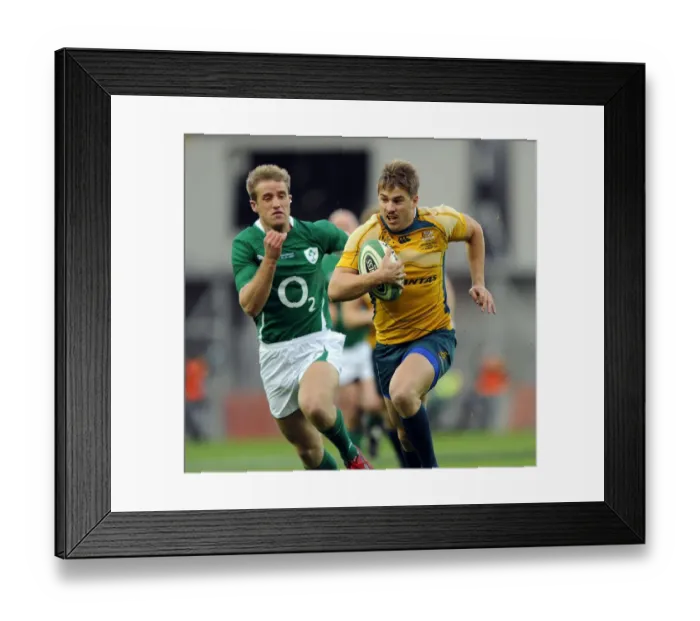 Framed Print : Drew Mitchell Runs In Opening Try
