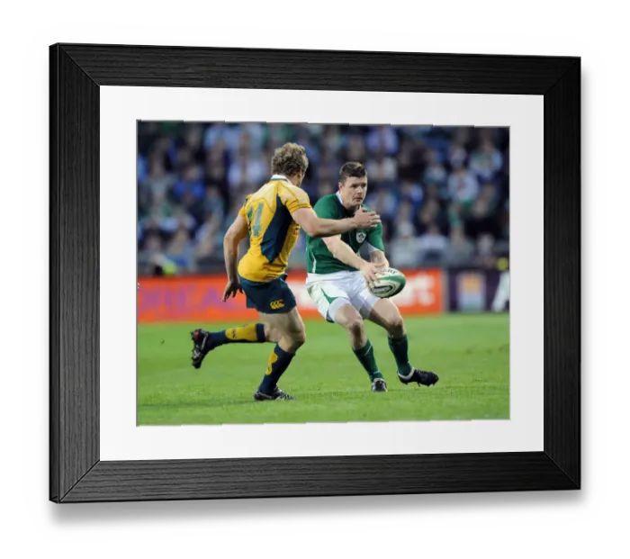Framed Print : Peter Hynes & Brian O Driscoll Framed Print : Peter Hynes & Brian O Driscoll
