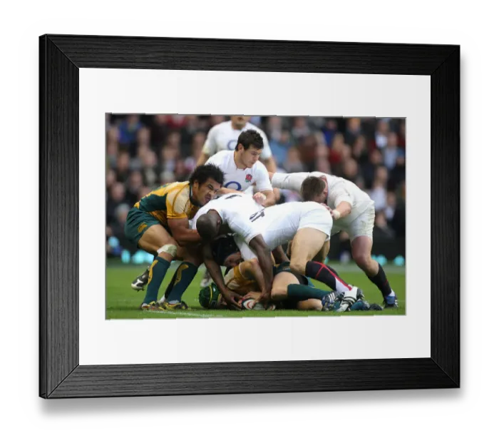 Framed Print : Matt Giteau, Haskell & Monye