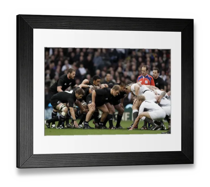 Framed Print : New Zealand Scrum Framed Print : New Zealand Scrum