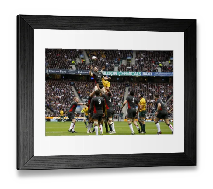 Framed Print : Tom Croft Claims The Ball