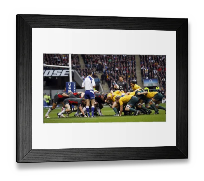 Framed Print : England V Australia Scrum Framed Print : England V Australia Scrum