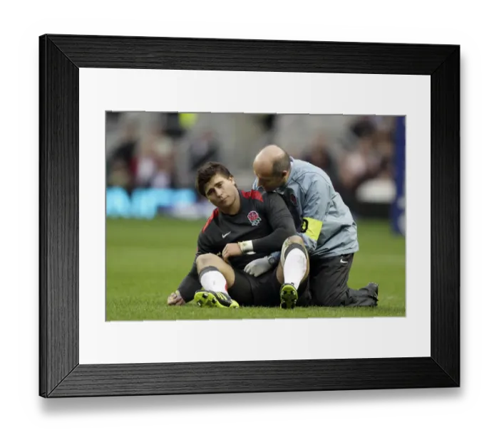 Framed Print : Ben Young Takes A Knock Framed Print : Ben Young Takes A Knock