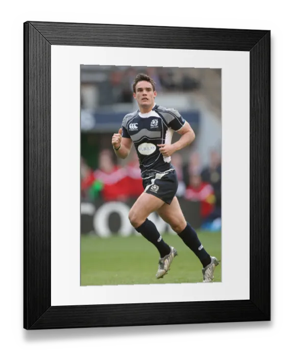 Framed Print : Max Evans Scotland and Glasgow Warriors Rugby Union England V Scotland