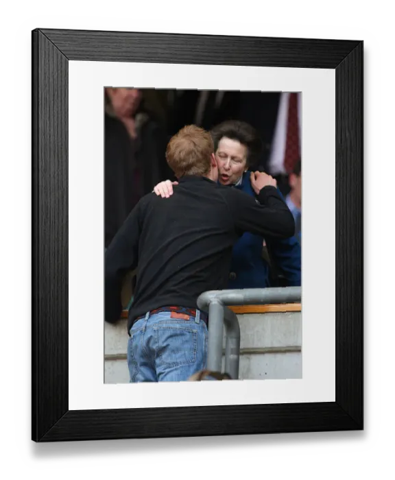 Framed Print : Prince Harry & Princess Anne