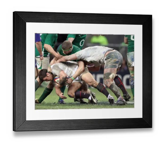 Framed Print : Lee Mears & Jamie Heaslip Framed Print : Lee Mears & Jamie Heaslip