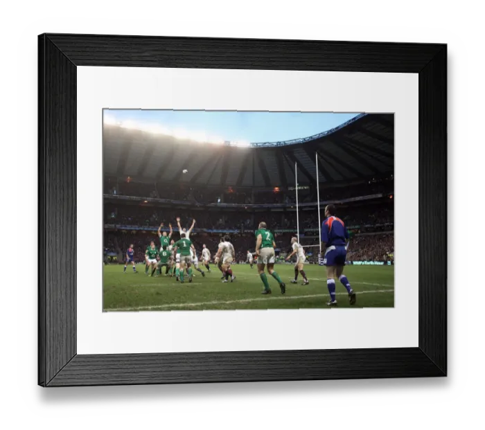 Framed Print : Rory Best Throws Into Line Out Framed Print : Rory Best Throws Into Line Out
