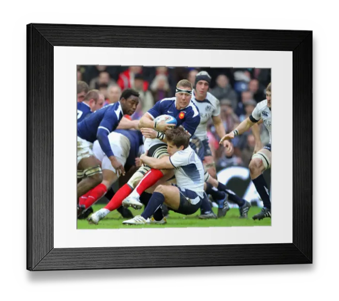 Framed Print : Harinordoquy Is Challenged By Max Evans Framed Print : Harinordoquy Is Challenged By Max Evans