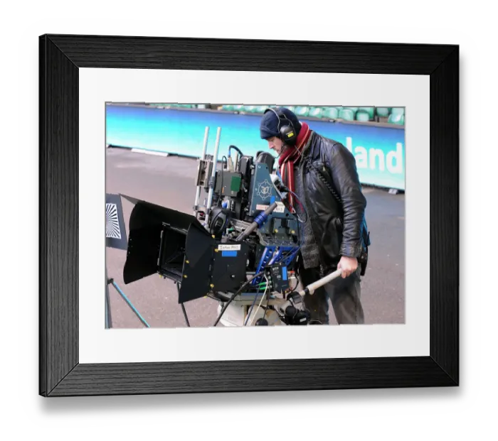 Framed Print : 3d Camera Getting Ready For The Match Framed Print : 3d Camera Getting Ready For The Match